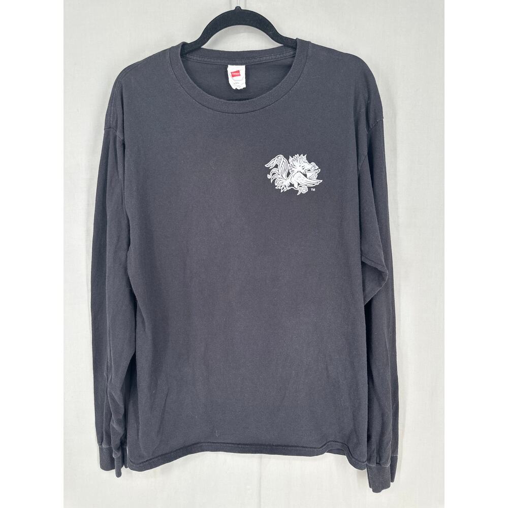 University South Carolina Shirt Mens Large Black Gamecocks Long Sleeve Graphic - Picture 2 of 6